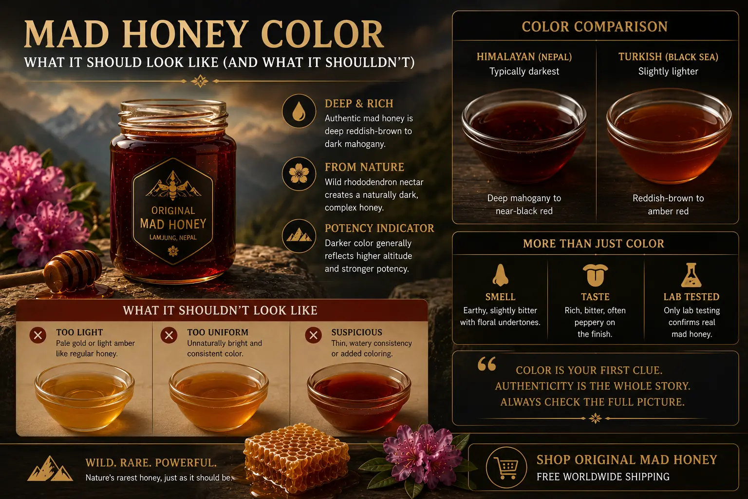 Mad Honey Color: What It Should Look Like - OriginalMadHoney